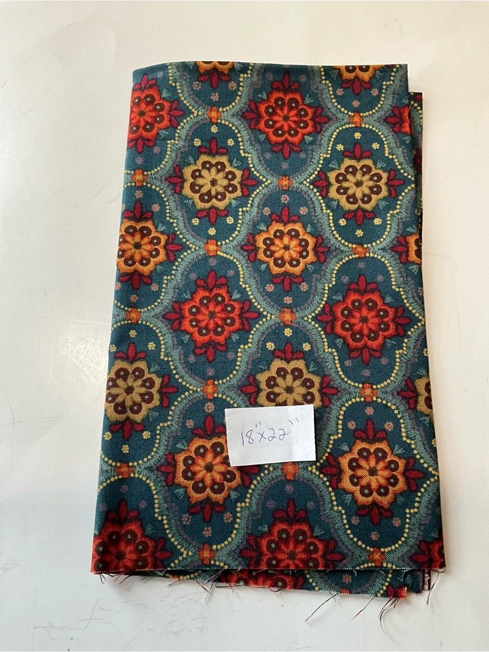 Quilting Sewing Material Lot Moda Fabrics #55015 Blues Red Brown Paisley - Picture 5 of 8